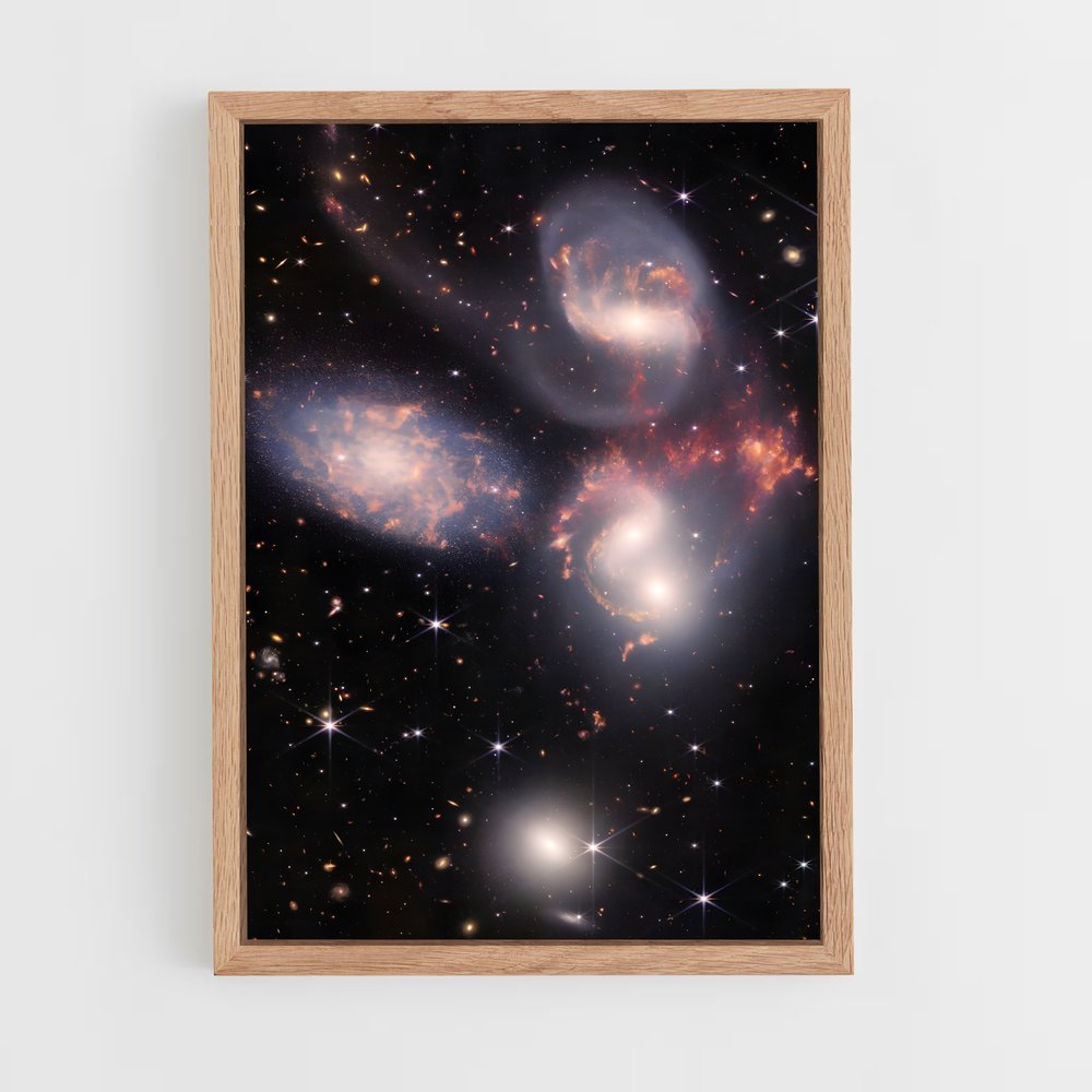 Poster Danse des Galaxies – affiche Astronomie (vue 4)